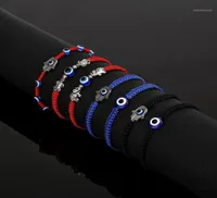 Urok Bracelets 2022 Fashion Braided Rope Men kobiety Lucky Red Braslet Gothic Fatima Hand Hamsa Brazalete Joga Biżuteria Pulsera14045451