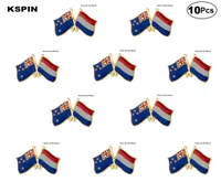 Nowozelandzka Holandia Pin Flag Flag Flag Pins Bról Brooch Broch Bachy 10pcs Lot8013623