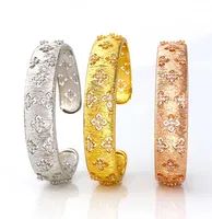 Designer manschett armband rose guld silver koppar lyx simplar vänskap kärlek armbanden smycken kvinnor män armband mode enkel j3126491