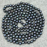 New 78mm Black real akoya Tahiti Cultured Pearl Necklace 50INCH4182605