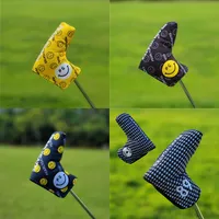 Andere golfproducten 1 van de Pearly Gates Smile Clubs Putter Cap Cover Ball Head Protection PU rechte strip Push voor hout 230107
