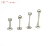 Grade 23 Titanium Lip Bar Stud Labrets Rings Ear Stud Tragus Body Piercing Jewelry Monroe G23 Helix Earrings4431918