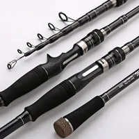 Spinning Rods HFBIRDS Carbon Telescopic Fishing Power MH 182124273036m Ultra light tackle 230107