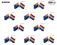 Nowozelandzka Holandia Pin Flag Flag Flag Pins Bról Pins Badges 10pcs Lot2388828