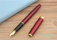 Skriva pennor Business Sonnet Red Lacquer med Golden Trim M nib Fountain Pen