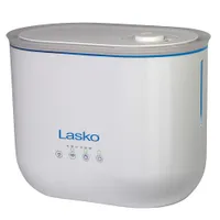 LASKO TOP ملء مرطب الضباب البارد بالموجات فوق الصوتية مع توقيت UH250 أبيض