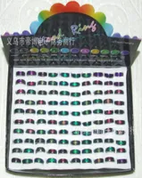 with display box 100pcs 6mm Stainless steel Rings mix size mood ring changes color to your temperature reveal your inner emotion4785244