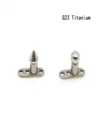 Spike Ball Dermal Anchor Skin Diver Grade 23 titanium G23 Head Micro Retainers Fashion Body Piercing Jewelry 12G Bar2786148