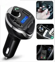 T20 Bluetooth Car Kit hands Set FM Transmitter MP3 music Player 5V 34A USB charger Support Micro SD U disk With Package7772327
