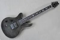 Factory Custom Left Handed Electric Guitar med Chrome Hardware HH Pickup Birds Fet Inlay Flame Maple Faneer kan anpassas