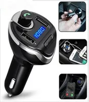 T20 Bluetooth Car Kit hands Set FM Transmitter MP3 music Player 5V 34A USB charger Support Micro SD U disk With Package4813552