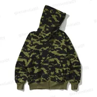 Military Green Camouflage Hoodie Mens Spring Autumn Fashion Thin Hooded Sweatshirt Street Hip-hop Movement Casual Jackets xxxl Hoodies for Men Long Sleeve