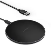 Fast Wireless Charger Charging Pad Inductive Wireless Charging Station 15 W Qi Charger with USBC Cable for iPhone Smart Cell Mobi8639479