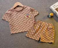 05y Summer Baby Boys Girls Clothing Ensembles Cartoon Tops Tops Short 2pcs Infant Turnits Kids Vêtements Fashion Sport Sport 9672571