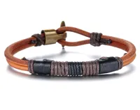 Bracelet en cuir de bijoux simples pas cher bracelet vintage bracelets bracelets bracelet en cuir véritable pulseiras masculin wholesa8005746