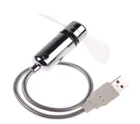 222 g eHigh Quality Mini Flexible LED Light Durable Adjustable USB Gadget USB Fan Time Clock Desktop Clock Cool Gadget Real Time D2288179