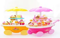 39PCSSet Children Toys Simulation Mini Candy Ice Cream Trolley Lighting Music Shop Kid Pretend Playing Christmas Gift2056851
