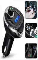 T20 Bluetooth Car Kit hands Set FM Transmitter MP3 music Player 5V 34A USB charger Support Micro SD U disk With Package2871329