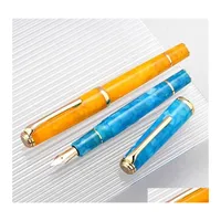 Fountain Pens Hongdian N1 Pen Tianhan Acrylic Highend Calligraphy Business Office Student Special Gifts Ink 220811 Drop Delivery Sch Dhm9O