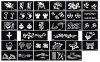 Glitter Tattoo stencil design for Body art Painting 100 sheets mixed designs Supply 2942159