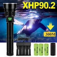 Фонарики Torches 300M IPX8 Профессия XHP90 Diving Flashlight XHP70 Подводная лампа XHP90.2 Дайвинг -факел XHP70.2.
