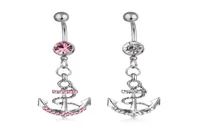 D0438 The anchor style Belly Button Navel Rings mix colors ring body piercing jewelry3715730