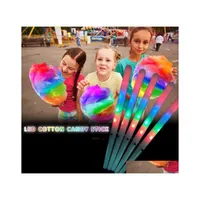 Party Favor Led Cotton Candy Stick Cones Colorf Light Sticks Flash Glow For Vocal Concerts Night T2I52795 Drop Delivery Home Garden Dh0F8