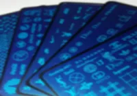 6pcs LOGO Brand Designs Nail Art Stamping Plate with Plastic Sheet Stamp Big XL Design Image Plates Transfer Polish Print Template5780310