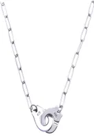 전체 프랑스 유명 브랜드 보석류 Dinh Van Necklace for Women Fashion Jewelry 925 Sterling Silver Handcuff Necklace Link8520497