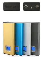 2USB Power Bank Powerbank 12000mAh 18650 Xiaomi iPhone Yedekleme için Harici Pil Power9792561