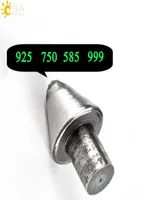 CSJA New Polished Stahl kleiner Größe 925 750 585 999 Silber Ring Armreif Schmuckstempel machen markieren markieren markieren marke Werkzeugform E4119210908