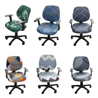 Chair Covers Split Chairs Cover Office Silla Gamer Washable Computer Seat Case Elastic Rotating Lift Armchair Slipcover 2pc set