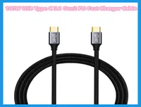 2PCSLOT 100W USB Type C 31 Gen2 PD Fast Charger Cable 4K HD 10Gbps Data Cable for SwitchMacBook 1M PC Accessories3012435