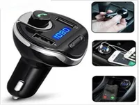 T20 Bluetooth Car Kit hands Set FM Transmitter MP3 music Player 5V 34A USB charger Support Micro SD U disk With Package5749764