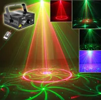 WholeSUNY 3 Lens 24 Patterns Club Bar RG Laser BLUE LED Stage Lighting DJ Home Party 300mw show Professional Projector Light 1471262
