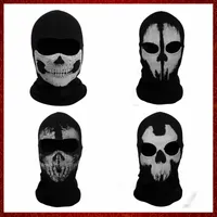 MZZ56 4 Stlyes Motorcycle Ghost Face Mask Skull Balaclava Cycling Full Face Airsoft Game Cosplay Mask for Outdoor Sports