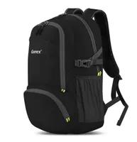 Gonex 30L UltraLight Backpack pieghevole Daypack City Borse per viaggi scolastici escursioni per escursioni Outdoor Sport Black 210D Nylon 2019 Men Women Q073930655