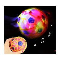 Parti Favor Luminous Music Dancing Ball Çocuk Yedi Renk Tutma Topları Çocuk MTI Renk Işık Flash Futbol 4 75DC L1 DROP DEL DHGJK
