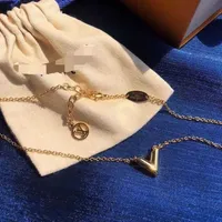 Designer Halskette Titanium Stahl verblasst nicht klassisch