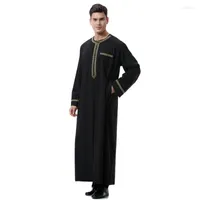 Ropa étnica hombre abaya vestido musulmán pakistán Islam abayas toba arabia saudita kleding mannen kaftan oman qamis musulman de mode homme