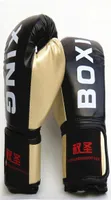 10oz PU Leather Boxing Gloves Mitts Adult Muay Thai Taekwondo MMA Gloves Muscle Fitness Karate Sanda Kickboxing Training Gloves5145508