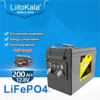 Liitokala 12.8V100AH ​​120AH 200AH LIFEPO4 Batería Pack Diy 12V Batería recargable QC3.0 Tipo-C USB para Outdoor Off-Road Camping RV SALIDA/5V/12V SALIDA