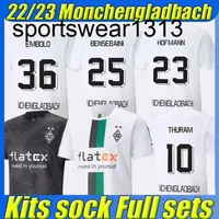 22/23 Borussia Monchengladbach Soccer Jerseys 2022 2023 Gladbach Stindl Elvedi Zarzut Zakaria Neuhaus Ginter Thuram Embolo Zestawy dla dzieci Sock