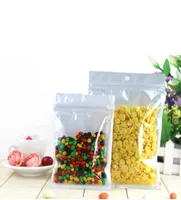 pearl Plastic Poly OPP bag Clear white packing zipper Zip lock Retail Packages Jewelry food PVC plastic bag5250192