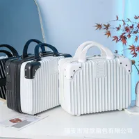 حقائب Mini Fortscates Cosmetic Cases Fascases حقيبة مستحضرات تجميل مزدوجة المقابلة مقاس 14 بوصة بحقالة صغيرة كورية مع حزمة هدايا 230110