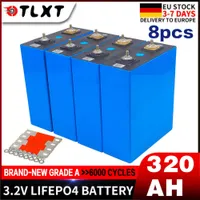 3.2V 320Ah LiFePO4 Lithium Iron Phosphate Battery Pack DIY 12V Motorcycle Electric Car Solar Inverter Cells DELIVERY TO EUROPE