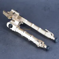 Taktiska tillbehör SR-5 Lätt bipod Lång riflescope Bipod för jaktgevär omfattning 20mm Picatinny Weaver Rail Mount Free Deliver