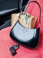 Cleo Hobo Bags 7A Designer schoudertas handtassen klassieke vrouwen glad lederen onderarm crossbody draagtassen zwart