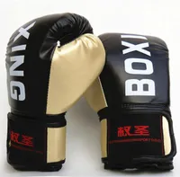 10oz PU Leather Boxing Gloves Mitts Adult Muay Thai Taekwondo MMA Gloves Muscle Fitness Karate Sanda Kickboxing Training Gloves7395401