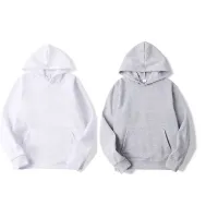 Sublimation DIY Blank Hoodies White Hooded Sweatshirt for Women Men Letter Print Long Sleeve Polyester Shirts8902215